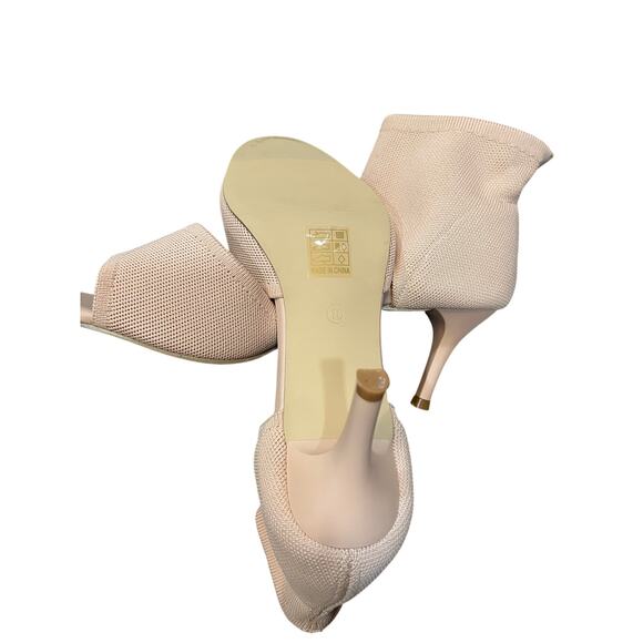 NewBella NWT/NIB Mousse Fit Stiletto Heeled Sandals Cream Sz 10 - Picture 3 of 5